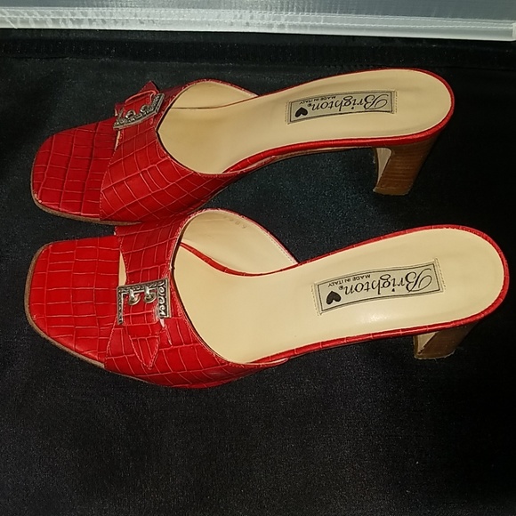 Brighton  1989 red leather heels. Size 8m - Picture 2 of 8